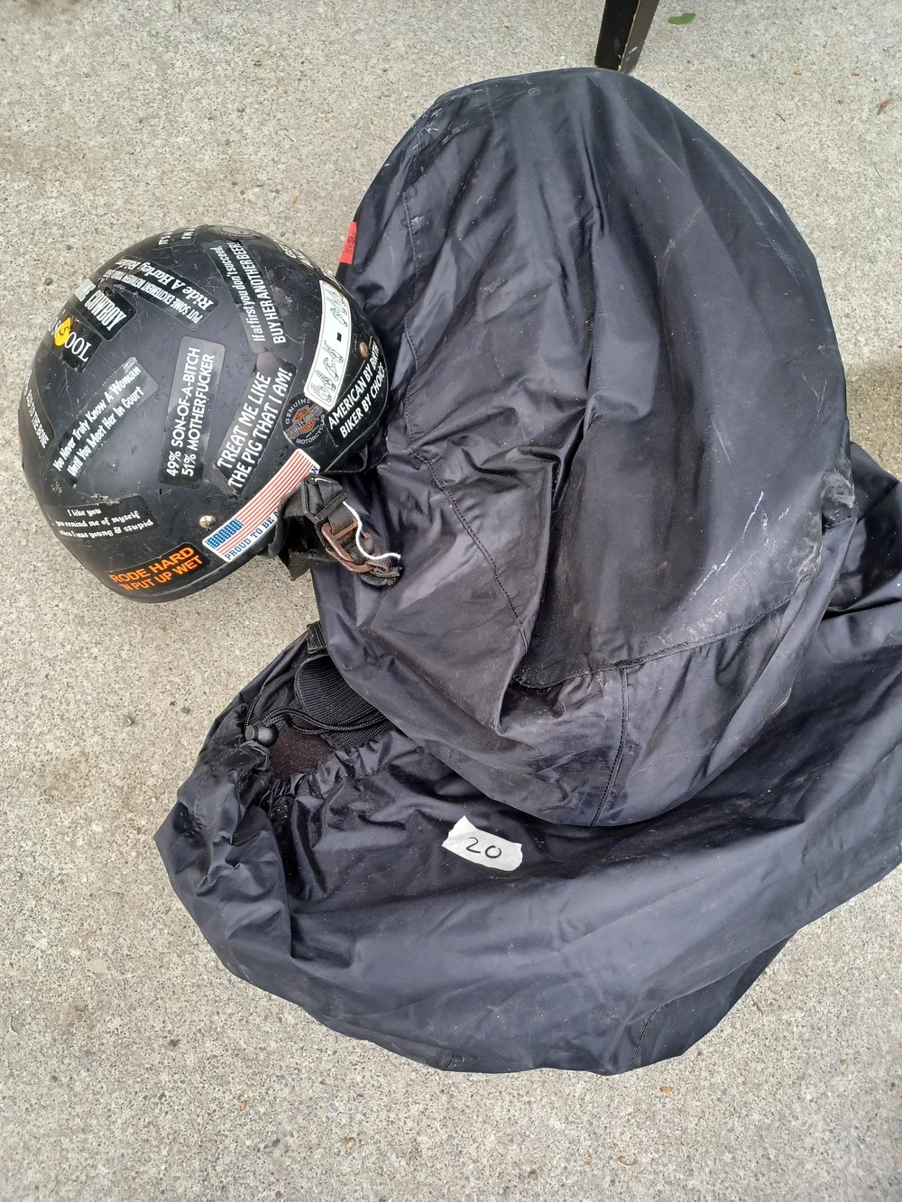 Black Motorcycle Tail Bags
